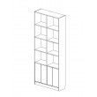 Bookshelf with 2 Sections 4 Doors 